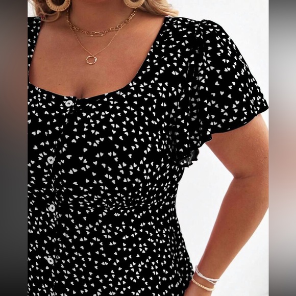 Boho floral print button through midi dress - Picture 5 of 6